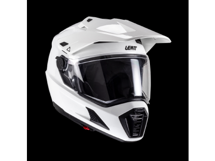 LEATT adventure prilba ADV 8.5 Composite s okuliarmi – biela