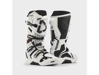 LEATT motokrosové čižmy Moto 5.5 FlexLock Evo – biela