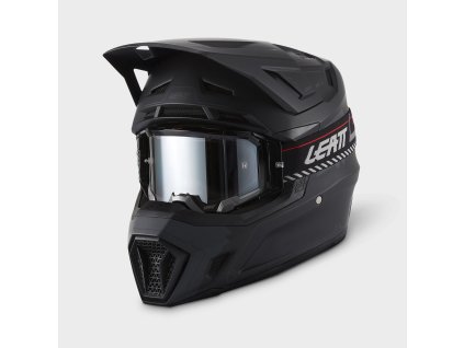 LEATT motokrosová prilba Moto 7.5 s okuliarmi – Stealth čierna
