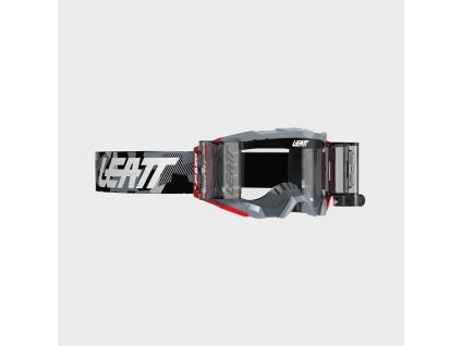 LEATT motokrosové okuliare Velocity 5.5 - Roll-Off – Forge sivá (číra 83%), veľkosť ONE SIZE