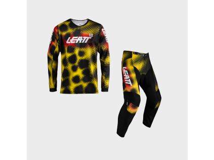 LEATT detský motokrosový komplet Moto 3.5 Mini-Junior Ride Kit – Leopard žltá