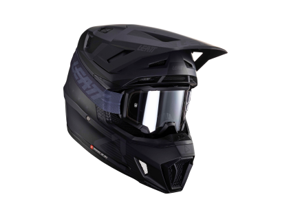 LEATT motokrosová prilba Moto 7.5 s okuliarmi – Stealth 2024