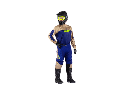 LEATT motokrosový komplet Moto 3.5 Ride Kit – Brown (hnedá/modrá) 2026