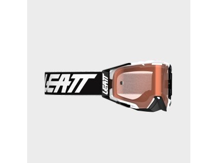 LEATT motokrosové okuliare Velocity 6.5 - Cryztal – biela (Rose 32%), veľkosť ONE SIZE