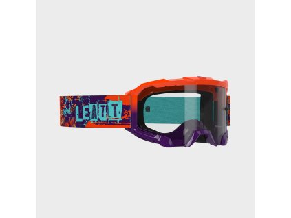 LEATT motokrosové okuliare Velocity 4.5 – oranžová (číra 83%), veľkosť ONE SIZE