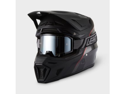 LEATT motokrosová prilba Moto 9.5 s okuliarmi – Carbon