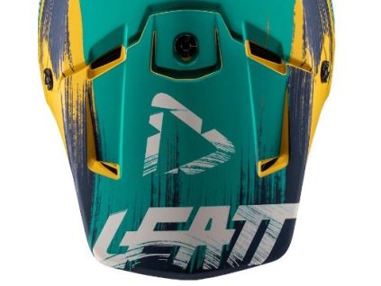 LEATT náhradný šilt GPX 3.5 zlatá/petrolejová, veľkosť XS/S