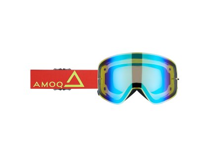 AMOQ Okuliare Vision magnetické červená-fluo - zlatá zrkadlová