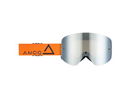 AMOQ Okuliare Vision magnetické oranžová-čierna - strieborná zrkadlová