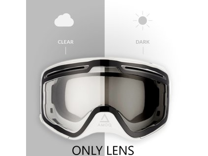 AMOQ Náhradné sklo Vision Vent+ - fotochromatické - číra