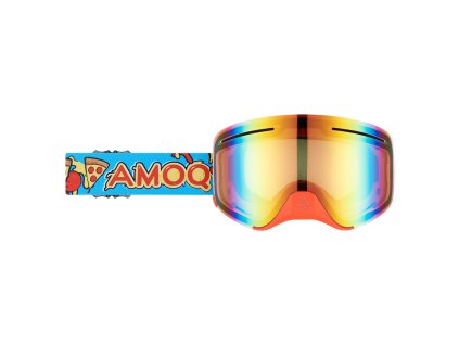 AMOQ Okuliare Vision Vent+ magnetické Pizza - červená zrkadlová