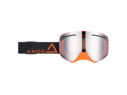 AMOQ Okuliare Vision Vent+ magnetické čierna-oranžová - strieborná zrkadlová
