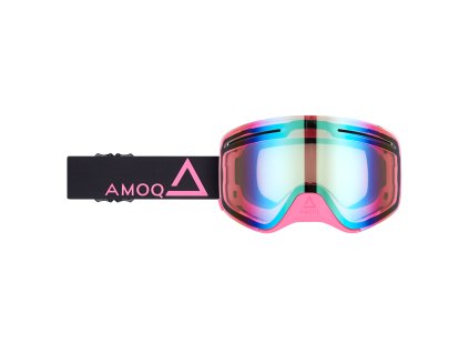 AMOQ Okuliare Vision Vent+ magnetické čierna-ružová - zlatá zrkadlová