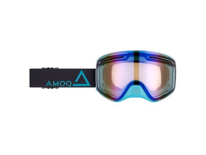 AMOQ Okuliare Vision Vent+ magnetické čierna-Turqoise - modrá zrkadlová
