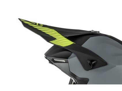 AMOQ Šilt na prilbu Airframe čierna/sivá/fluo