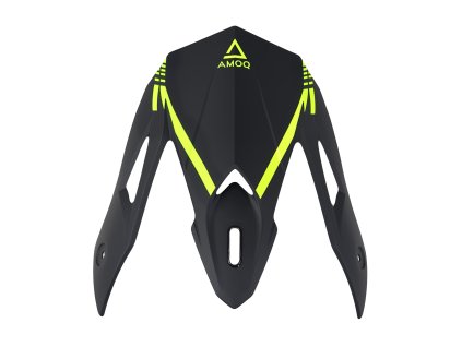 AMOQ Šilt na prilbu Meteor V2 čierna/fluo