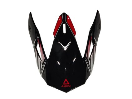 AMOQ Šilt na prilbu Meteor V2 Axis čierna/červená