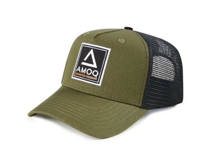 AMOQ Šiltovka Trucker tmavá zelená