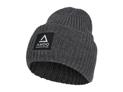 AMOQ Čiapka Astra Merino Wool sivá