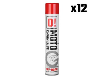 O-MOTO Mazivo na reťaz do terénu O! Chain Lube Off Road – kartón 750 ml (Balenie 12× 750 ml)