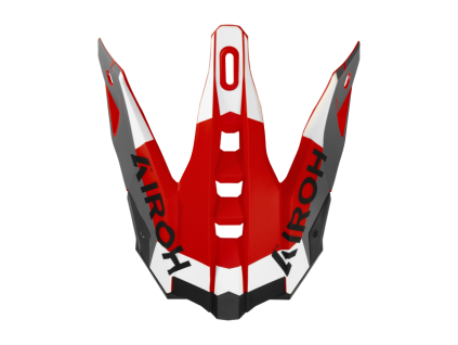 AIROH Šilt na prilbu Aviator 3 Monarch sivá/červená matná – ONE SIZE