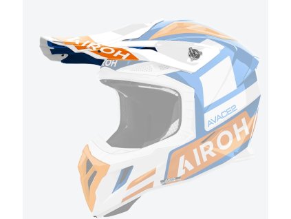 AIROH Šilt na prilbu Aviator Ace 2 Sake oranžová lesklá – ONE SIZE