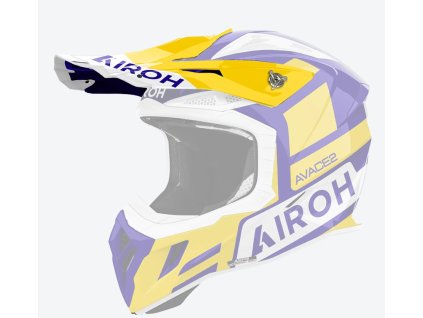 AIROH Šilt na prilbu Aviator Ace 2 Sake žltá lesklá – ONE SIZE
