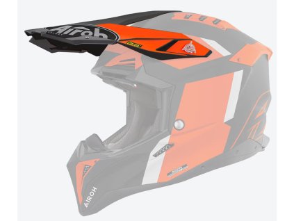 AIROH Šilt na prilbu Aviator 3 Glory oranžová matná – ONE SIZE