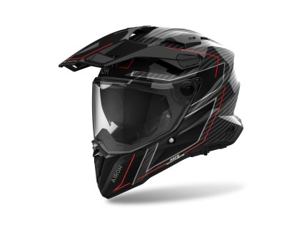 AIROH Adventure prilba Commander 2 Carbon Stylish lesklá