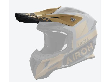AIROH Šilt na prilbu Aviator Ace 2 Sake zlatá matná – ONE SIZE