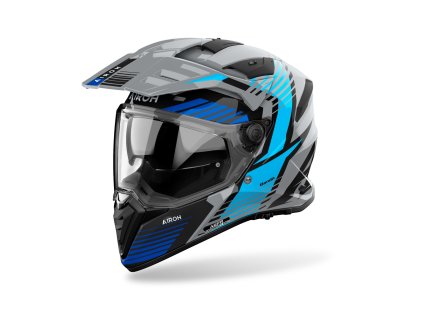 AIROH Adventure prilba Bandit Spicy modrá lesklá