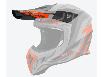 AIROH Šilt na prilbu Aviator Ace 2 Ground oranžová matná – ONE SIZE