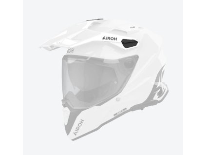 AIROH Šilt na prilbu Commander 2 Color biela lesklá – ONE SIZE