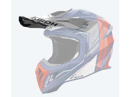 AIROH Šilt na prilbu Aviator Ace 2 Engine Cerulean lesklá – ONE SIZE