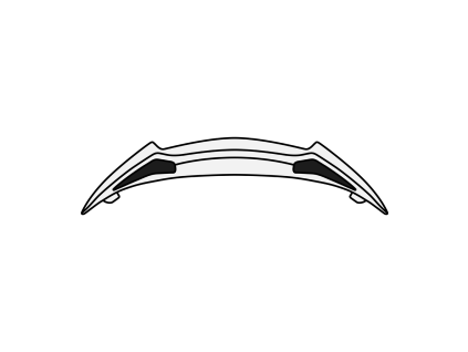 AIROH Spojler prilby Twist 2.0 Rear Spoiler biela matná – ONE SIZE