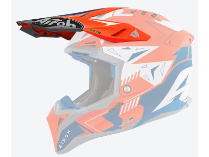 AIROH Šilt na prilbu Aviator 3 Spin oranžová Fluo – ONE SIZE