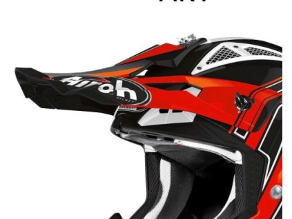 AIROH Šilt na prilbu Aviator Ace Art oranžová lesklá – ONE SIZE