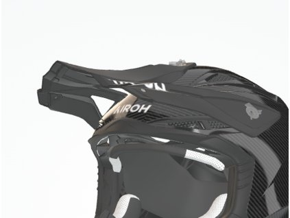 AIROH Šilt na prilbu Aviator Ace 2 Carbon (čierna lesklá) – ONE SIZE