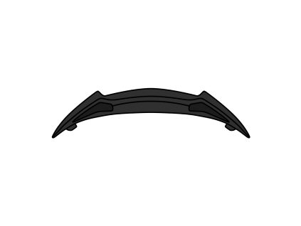 AIROH Spojler prilby Twist 2.0 Rear Spoiler čierna matná – ONE SIZE