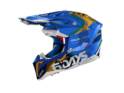 AIROH Motokrosová prilba Aviator 3 6DAYS Italy 2025 lesklá