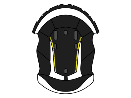 AIROH Vnútorná výstelka Aviator Ace čierna/biela