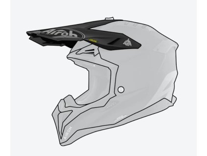 AIROH Šilt na prilbu Aviator 3 Carbon matná – ONE SIZE