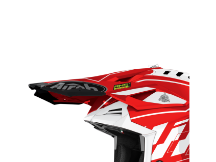 AIROH Šilt na prilbu Aviator 3 Rampage červená lesklá – ONE SIZE