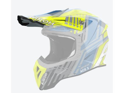 AIROH Šilt na prilbu Aviator Ace 2 Proud žltá lesklá – ONE SIZE