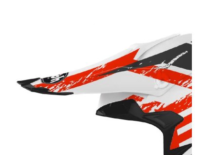 AIROH Šilt na prilbu Terminator Open Vision Hanger červená matná – ONE SIZE