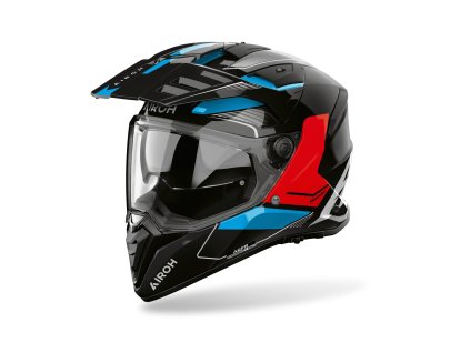 AIROH Adventure prilba Bandit Tune modrá/červená lesklá