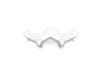 AIROH Nosový deflektor Aviator 3 Nose cover biela – ONE SIZE