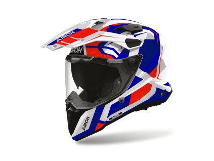 AIROH Adventure prilba Commander 2 Polar modrá/červená