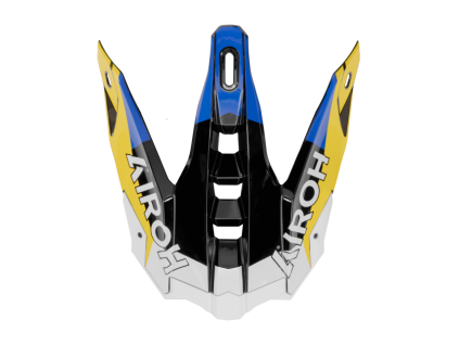 AIROH Šilt na prilbu Aviator 3 Monarch modrá/žltá lesklá – ONE SIZE