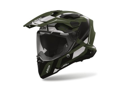 AIROH Adventure prilba Commander 2 Polar vojenská zelená